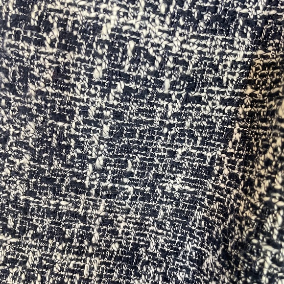 J Crew V Neck Navy & White Dress Size 0 - Picture 3 of 6